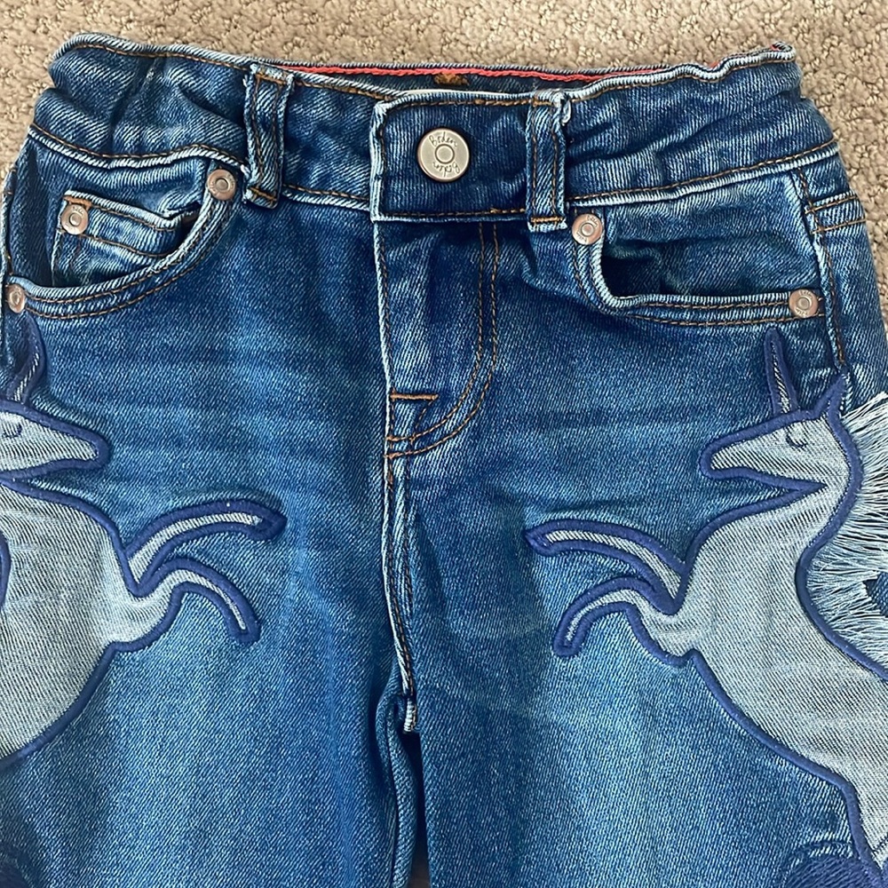 Mini Boden Unicorn Jeans (size 5Y) - Picture 3 of 8